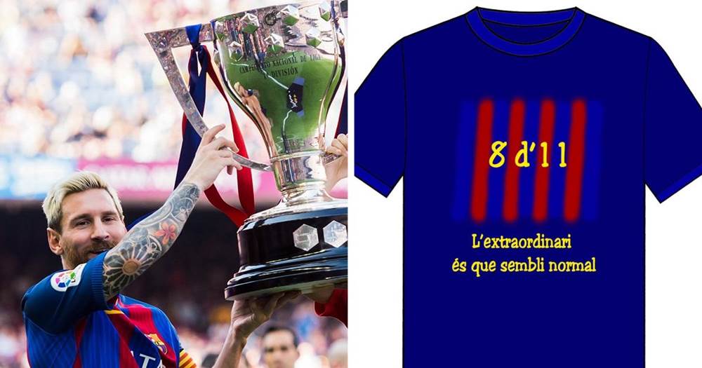 barcelona la liga champions shirt