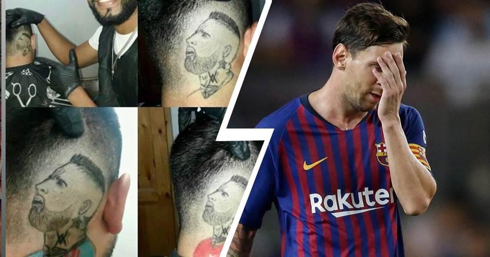 Lionel Messi's son Thiago helps 'finish off' Barcelona star's new tattoo |  Metro News