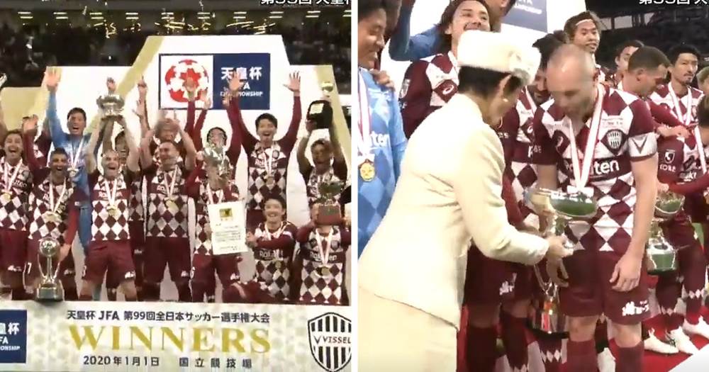 Iniesta gewinnt seinen ersten Pokal mit Vissel Kobe