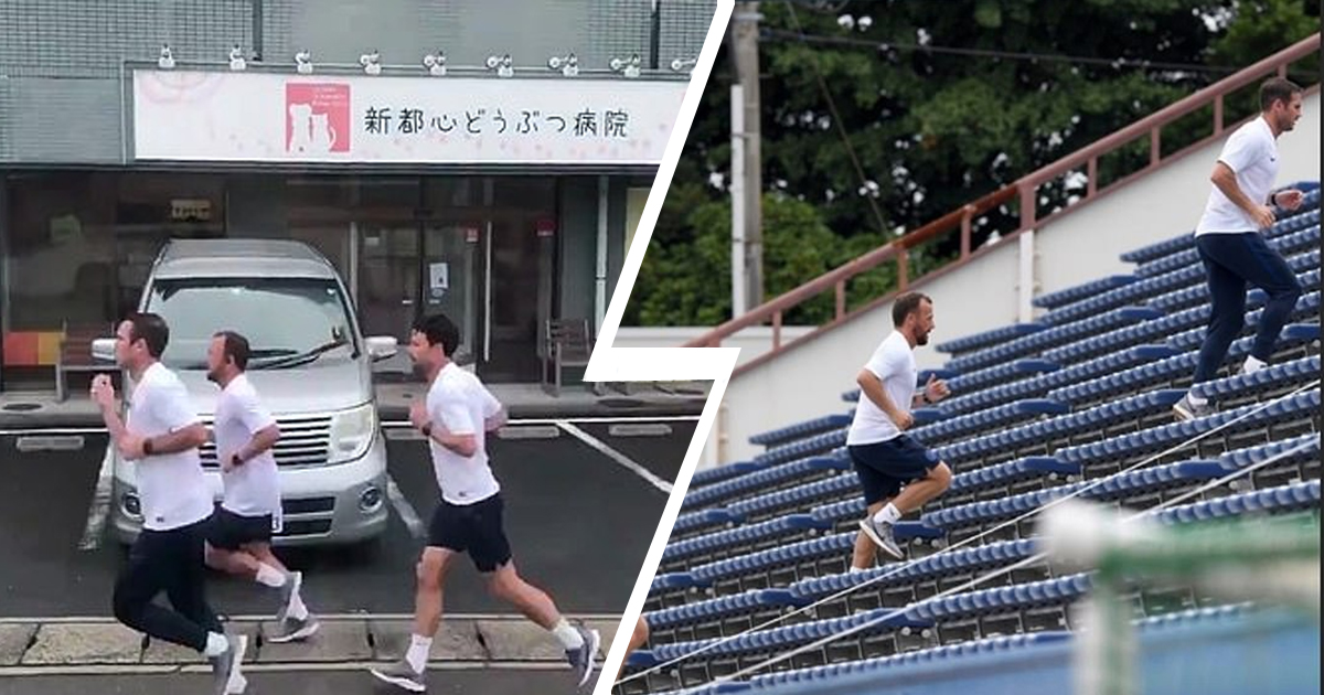 Leading by example: Lampard and staff run 9km after training