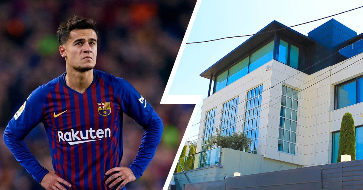 What does Coutinho's house have to do with his problems at Barca?