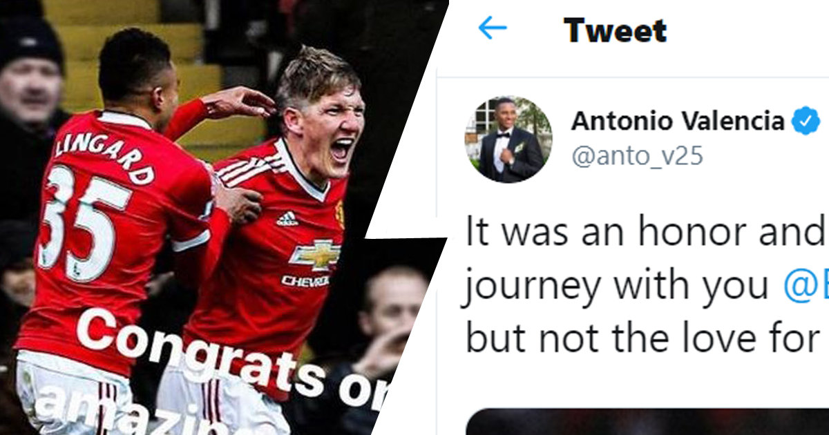 'You leave the field but not the love for football': Schweinsteiger receives emotional retirement messages from United camp