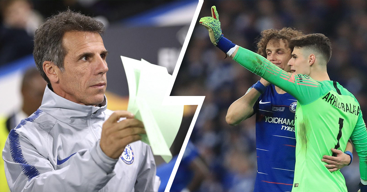 Zola lifts the lid on Kepa refusal to be subbed off in Carabao Cup final against City