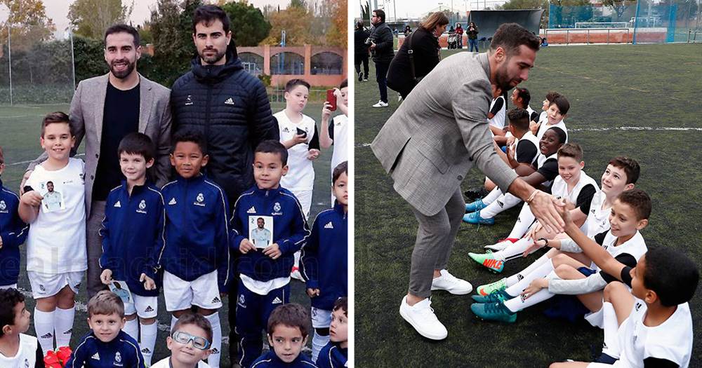 Dani Carvajal kehrt nach Leganes zurück, um die Sportschule von Real Madrid zu besuchen
