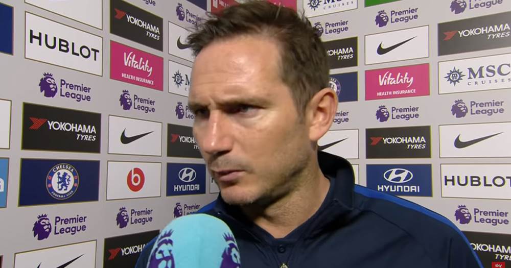 Frank Lampard&#39;s post-match interview: what was his HT message? (video) -  Tribuna.com