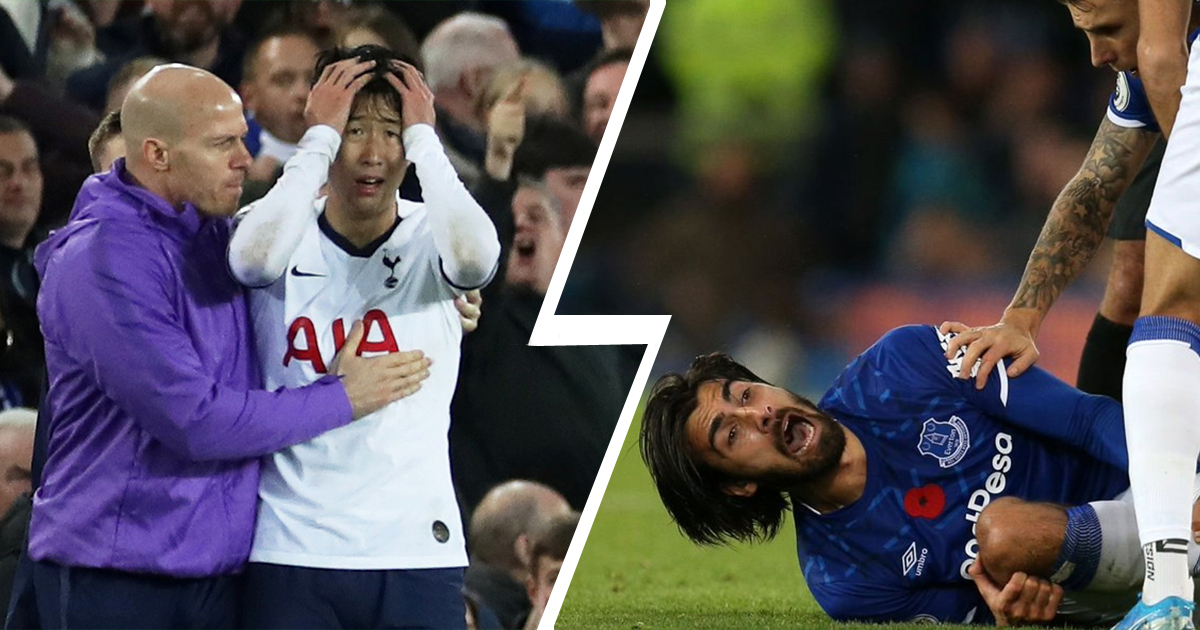 Andre Gomes stretchered off for Everton after leg-breaking tackle