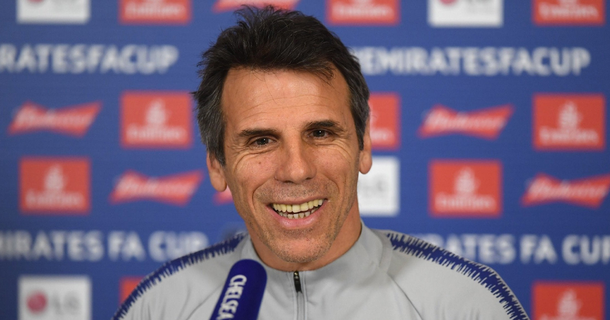 Gianfranco Zola opens the lid on his future plans after leaving Chelsea