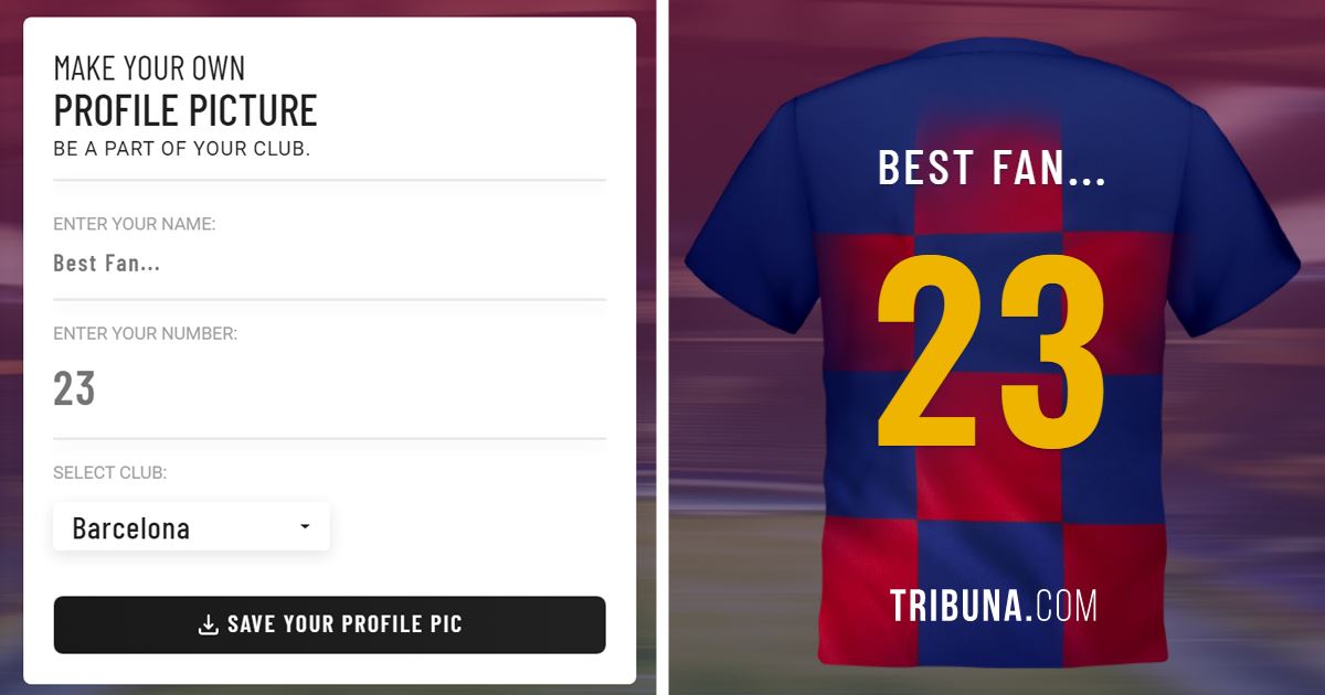 make your own barcelona jersey