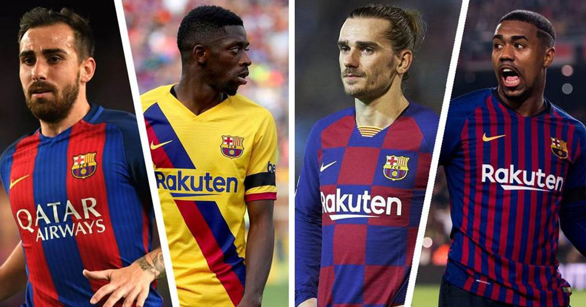 Le Barça a dépensé 332 millions d'euros pour les attaquants en quatre ans: seuls Griezmann et Dembele sont encore là