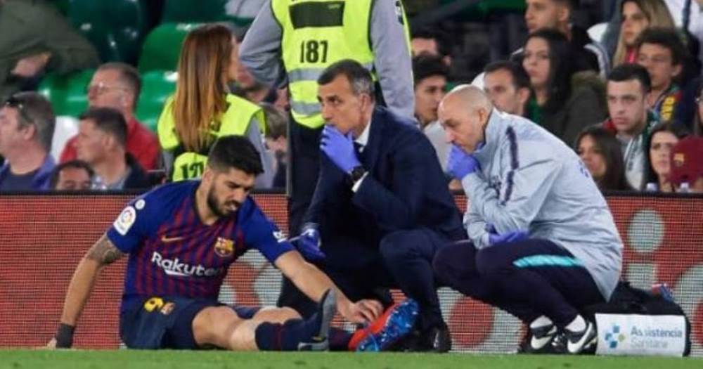 نتيجة بحث الصور عن برشلونة يعلن تفاصيل إصابة سواريز